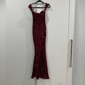 Beautiful maroon Prom dress